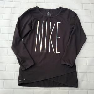 Nike dry fit long sleeve top girls 6x